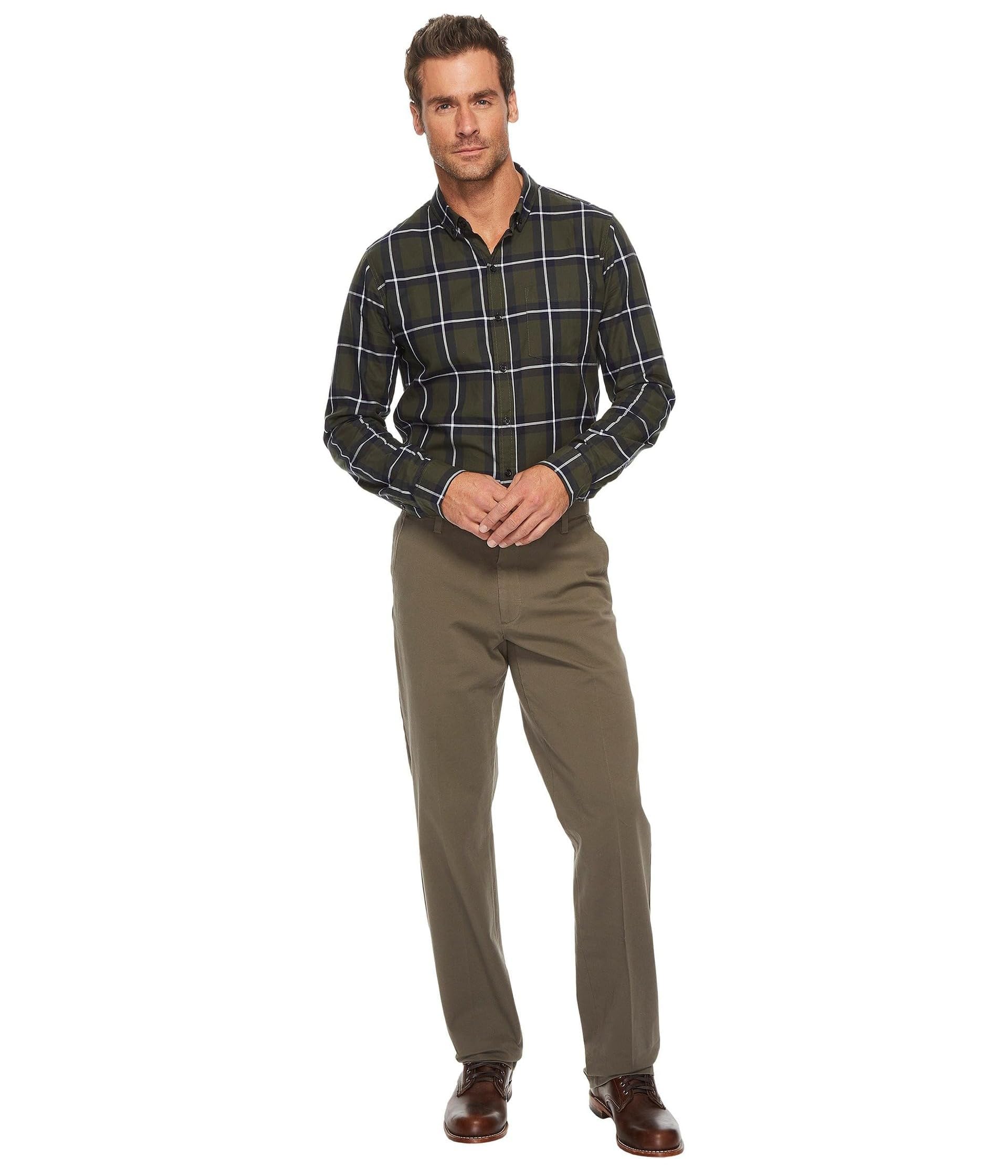 Dockers Pantalones de Corte Recto Workday Khaki Smart 360 Flex para Hombre (Regular, Grande y Alto), Dark Pebble, 32W x 30L