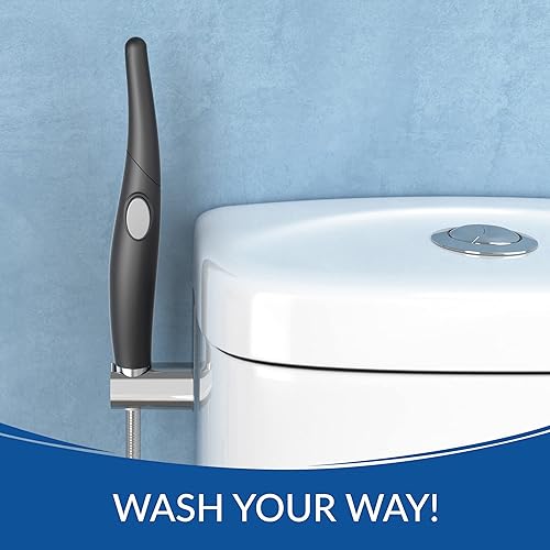 Miniatura 5 de Bidé Bio  Rociador manual de bidé para el lavado posterior y femenino con manguera de acero inoxidable y kit de montaje, negro