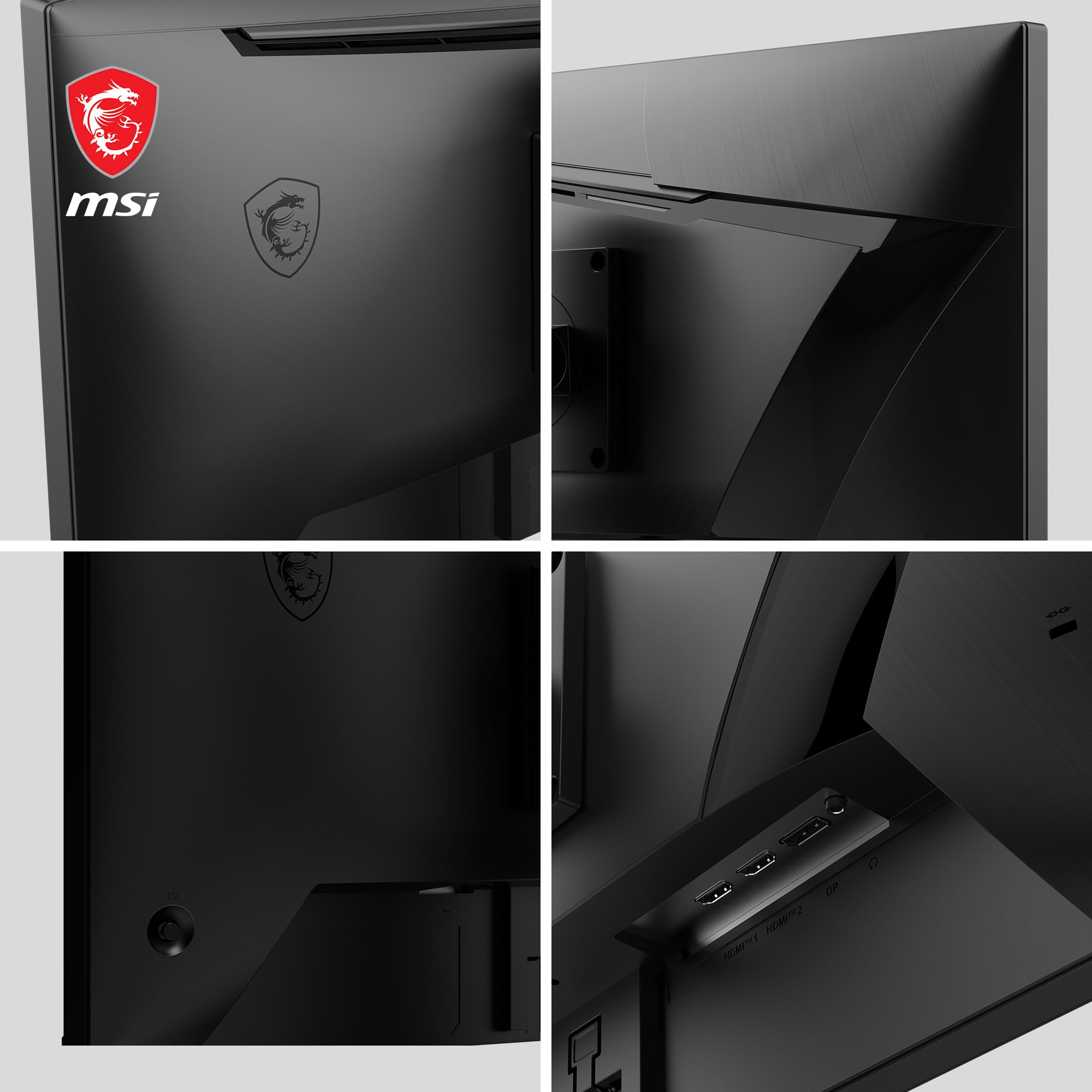 MSI G255PF E2 Monitor Gaming 24,5", Rapid IPS, FHD (1920x1080), 180 Hz, 1ms, 99% sRGB Colour Gamut, Adaptive-Sync - DP 1.2a, HDMI 2.0b CEC - Night Vision, Anti-flickr, Riduzione Luce blu