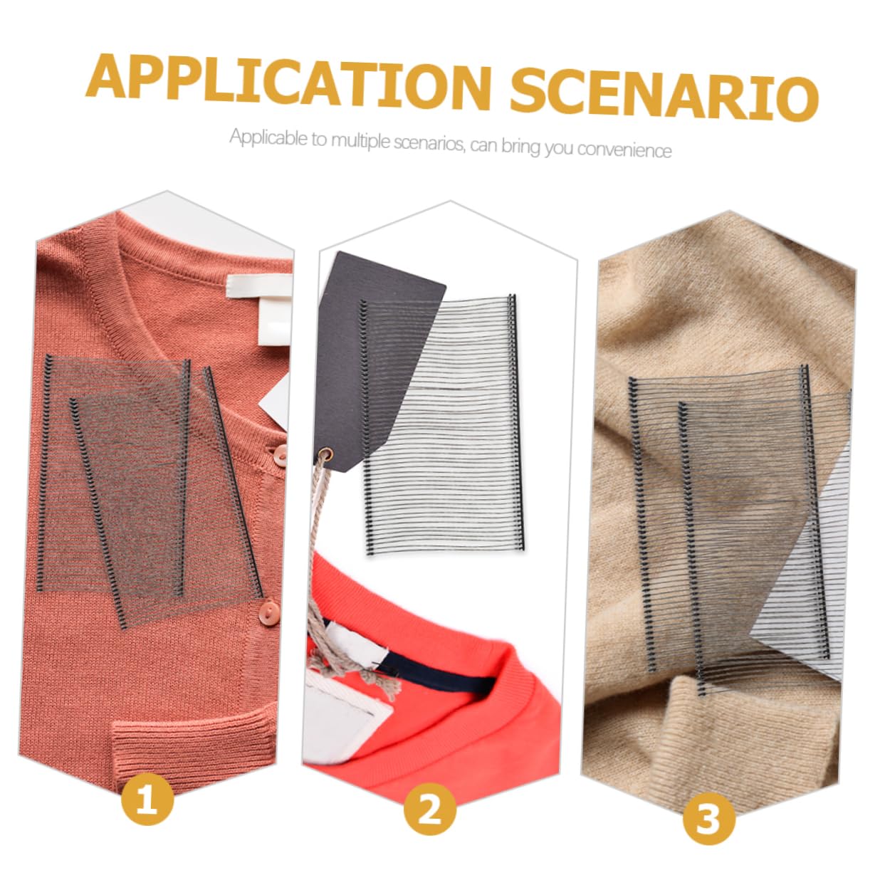 VILLCASE Clothes Tag Supplies 3 Pack of Plastic Barbs 50mm Black Easy to Use for Clothing Tags Tags and Bookmarks