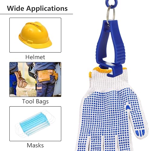 Miniatura 7 de ZOFORTY 18 clips para guantes para el trabajo, clip para soporte de guantes, clips para cinturón de guantes, clip de seguridad para el trabajo,