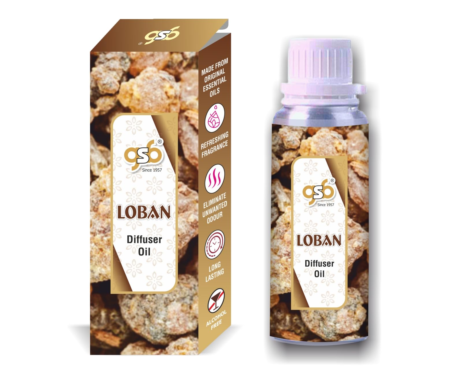 GSB Loban Diffuser Oil | Used In Reed Diffuser, Candle Burner, Electric Diffuser, Humidifiers and Air Revitalizer | Natural Long Lasting Aroma Oil | Alcohol Free | Pure Aromatherapy (100ml) (B0D6GLM5G8) Amazon Price History, Amazon Price Tracker