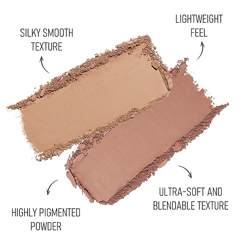 KYDA 2 Color Eyeshadow Palette, Taupe Brown and Matte Nude Eyeshadow Powder, Highly Pigment, Soft and Blendable Makeup for Daily Look -06(04)