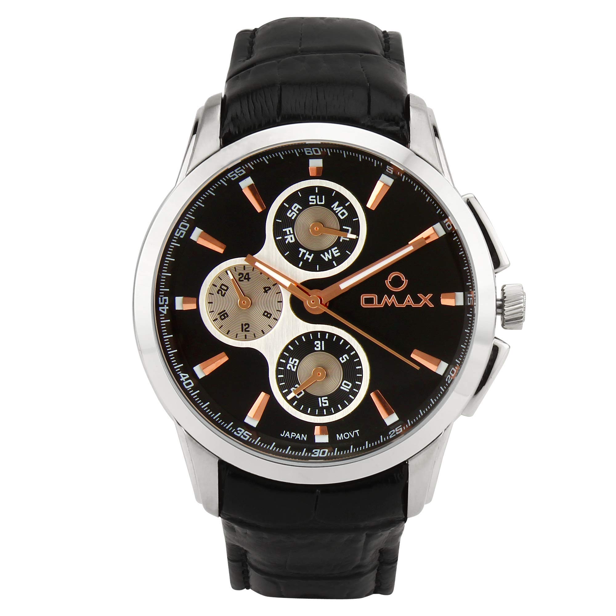 OMAX Analog Multifunction Black Dial Men’s Watch - MG20P22I (B07N1R1P35) Amazon Price History, Amazon Price Tracker