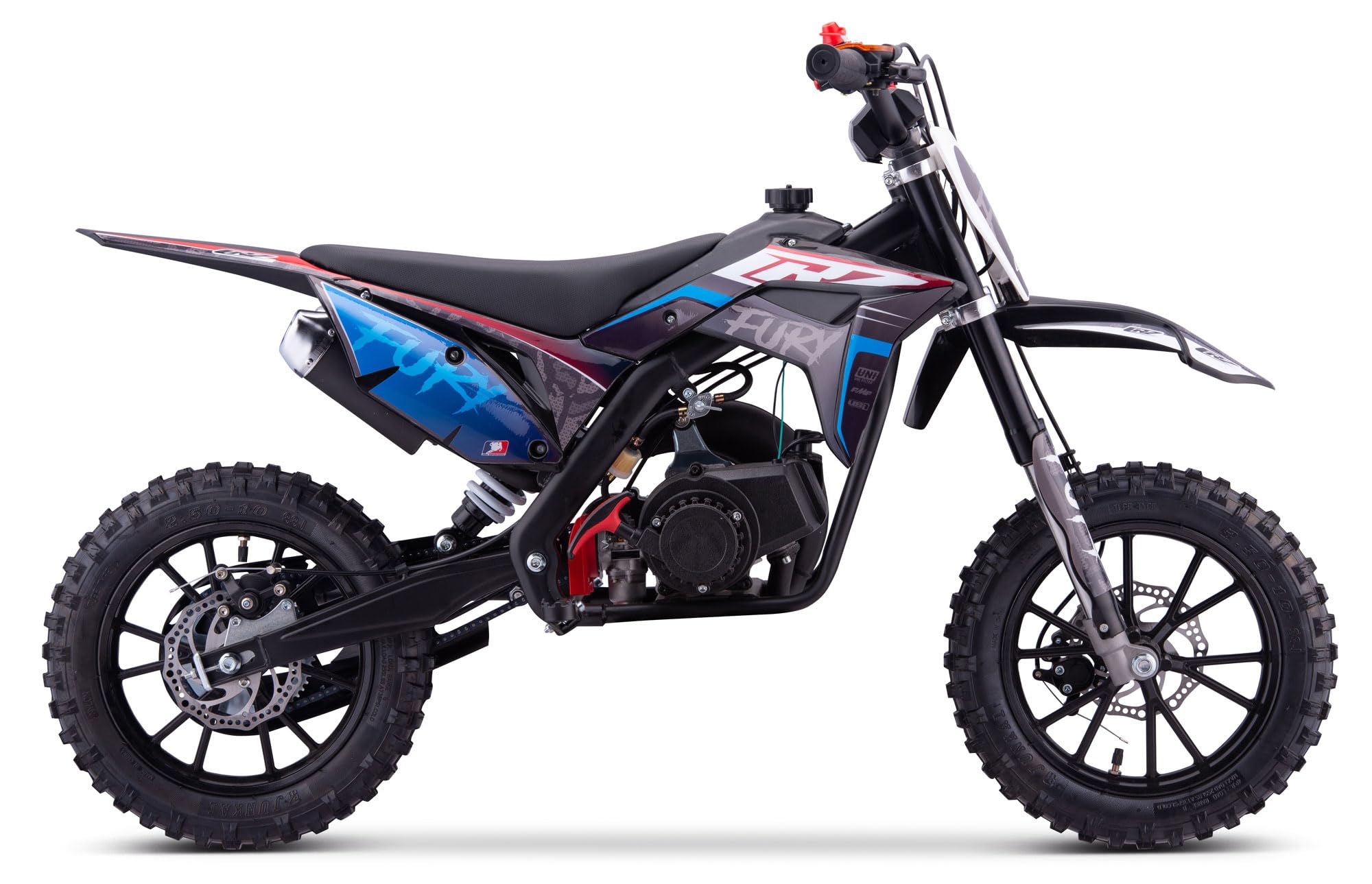 Pocket Bike CRZ Fury Double Pot 49cc 2T 10"/12" - Bleu
