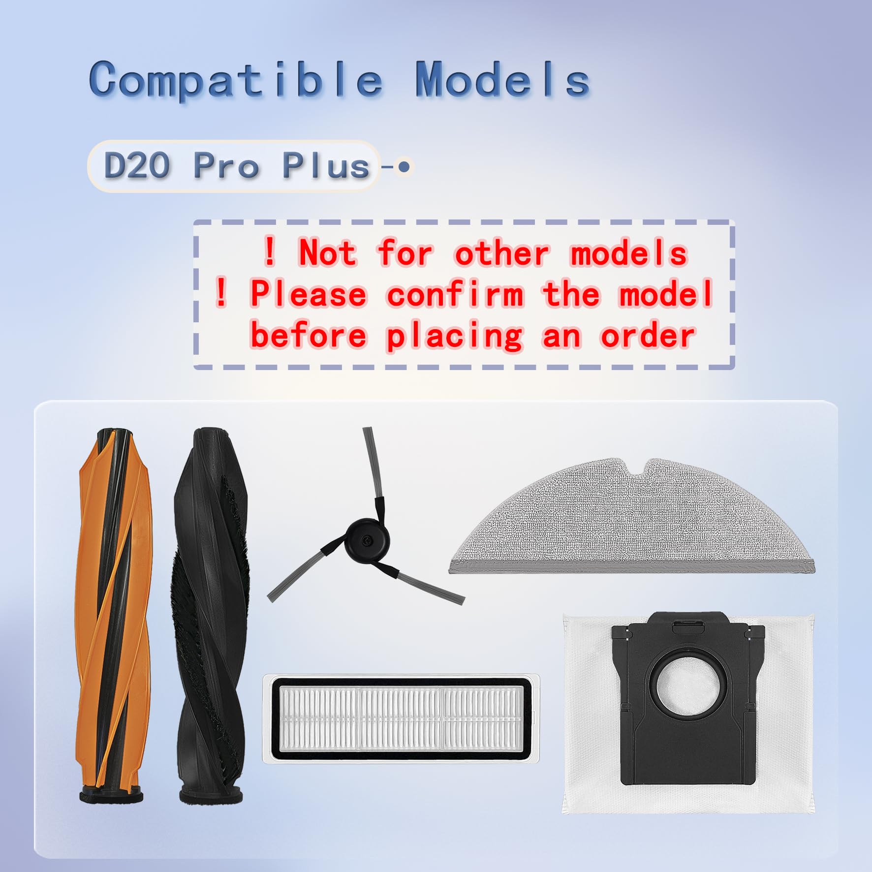 4 Tampons Lavables Pour Robot Aspirateur Dreame D20 / D20 Pro Plus – Serpillères Microfibre