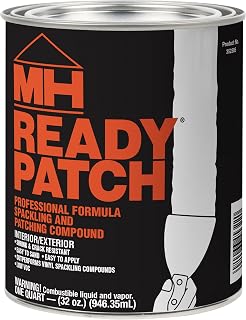 Zinsser MH Ready Patch Quart Low VOC Spackling Compound - Heavy Duty Interior Exterior Wall Patch Repair