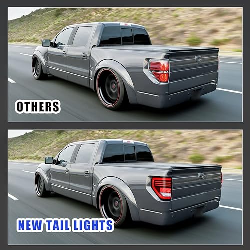 Miniatura 5 de ROXX Luces traseras F150, conjunto de luces traseras secuenciales LED para Ford F150 2009-2014 modelo Styleside solamente, par de luces traseras LED