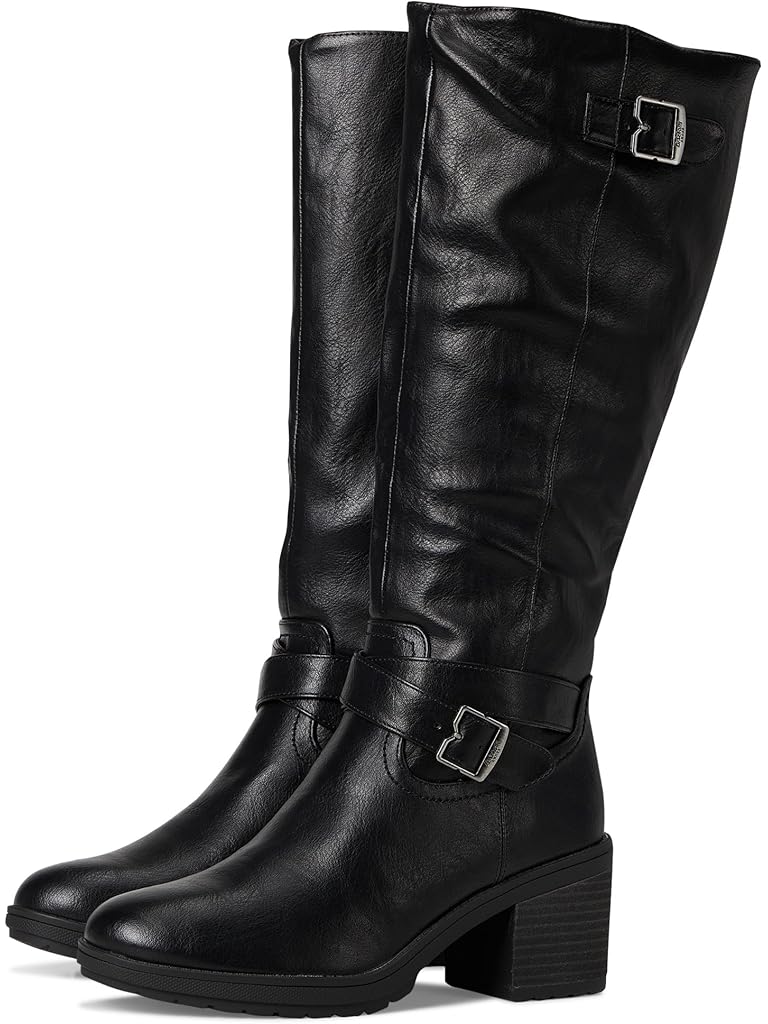 Black Dr. Scholl's Prairie Zip Tall Boots