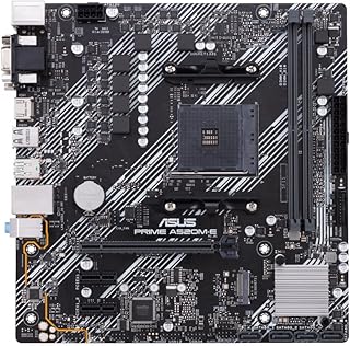 ASUS PRIME A520M-E/CSM AMD Ryzen A520 AM4 Motherboard, Micro ATX, DDR4 Dual Channel, Support M.2, 4 SATA 6Gb/s, Ethernet R…