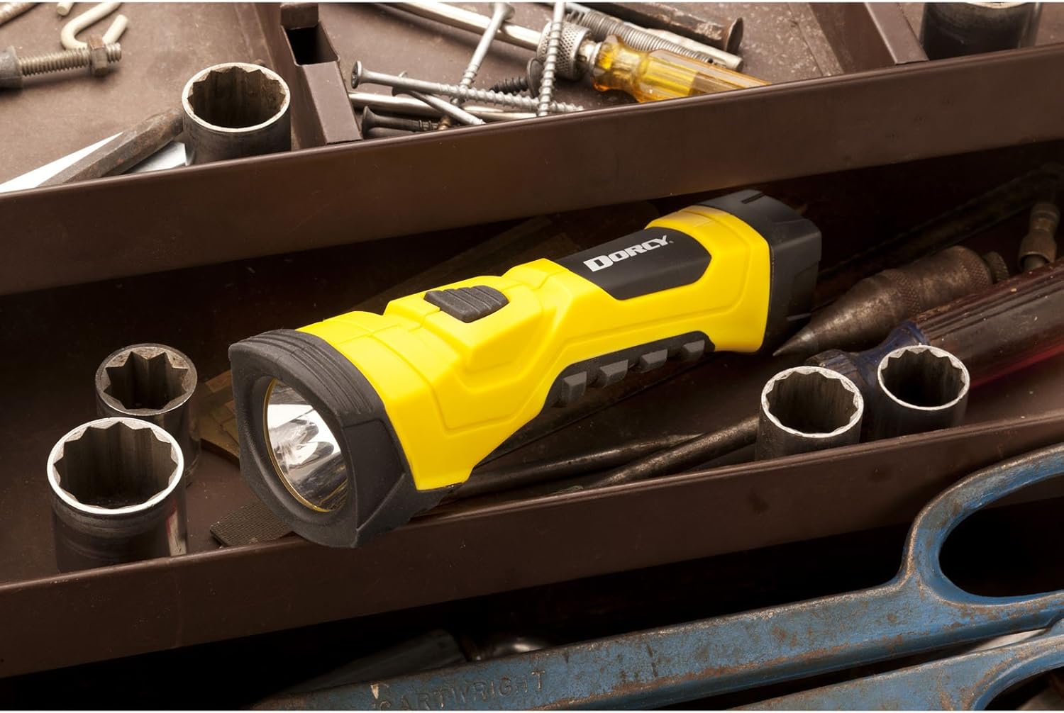 Dorcy 414750 5 Hour 180 Lumens LED Cyber Light Flashlight, Yellow/Black