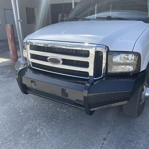 Miniatura 7 de HECASA Rejilla delantera compatible con Ford Super Duty F-250 F-350 Excursion 1999-2004 (nueva parrilla delantera cromada) estilo 2006 con inserto