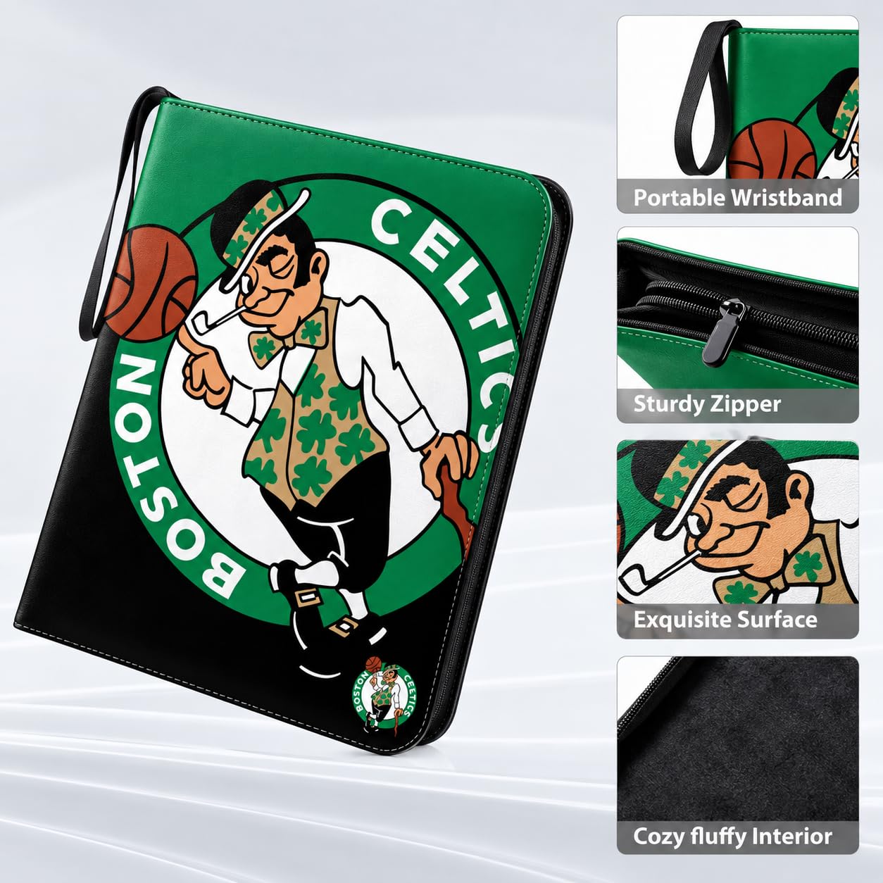FOCO Boston Celtics - Raccoglitore per carte collezionabili con logo della
