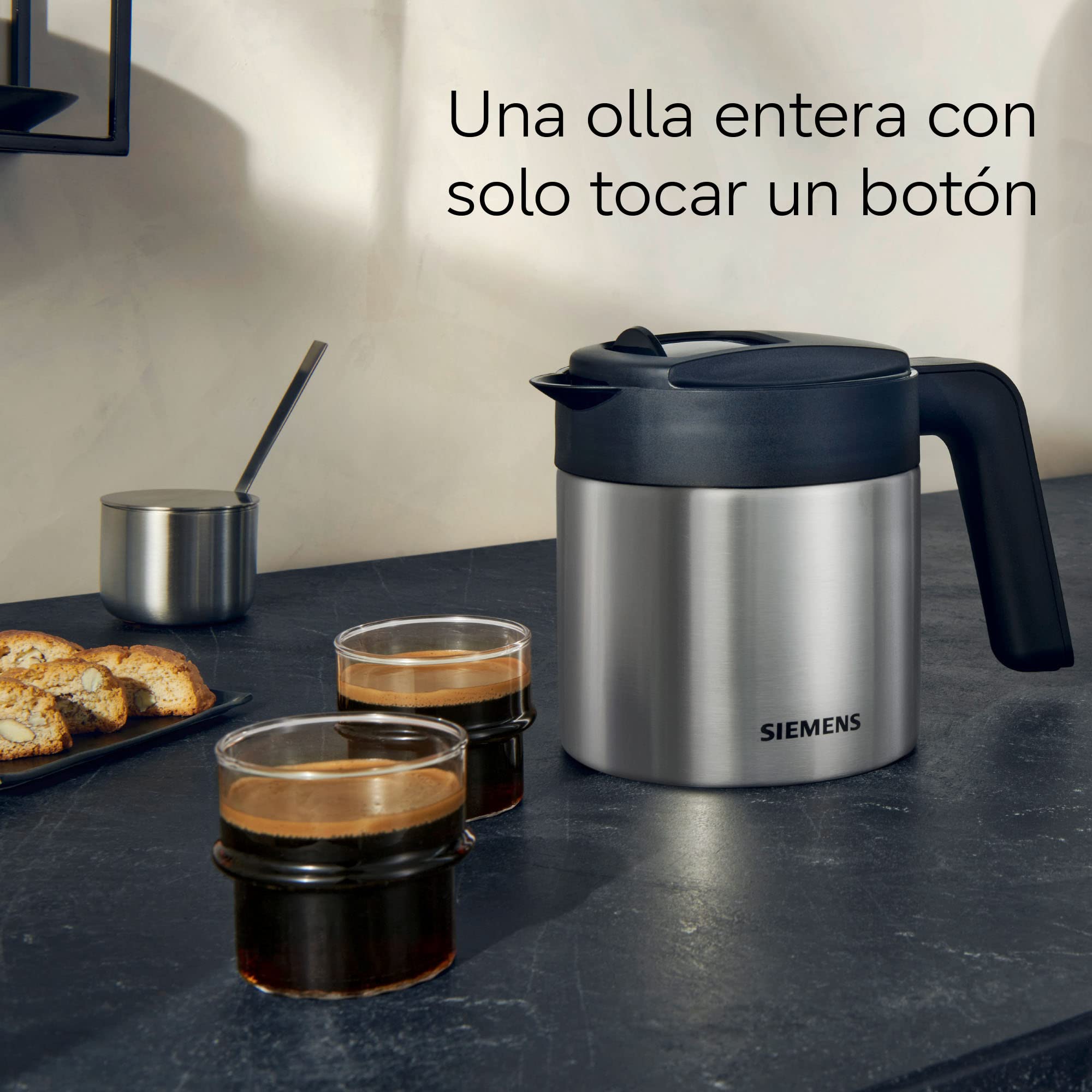 Siemens - Cafetera Superautomática, EQ700, Pantalla iSelect de 5", coffeWorld, Molinillo, Home Connect, Acero Inoxidable, TQ707R03