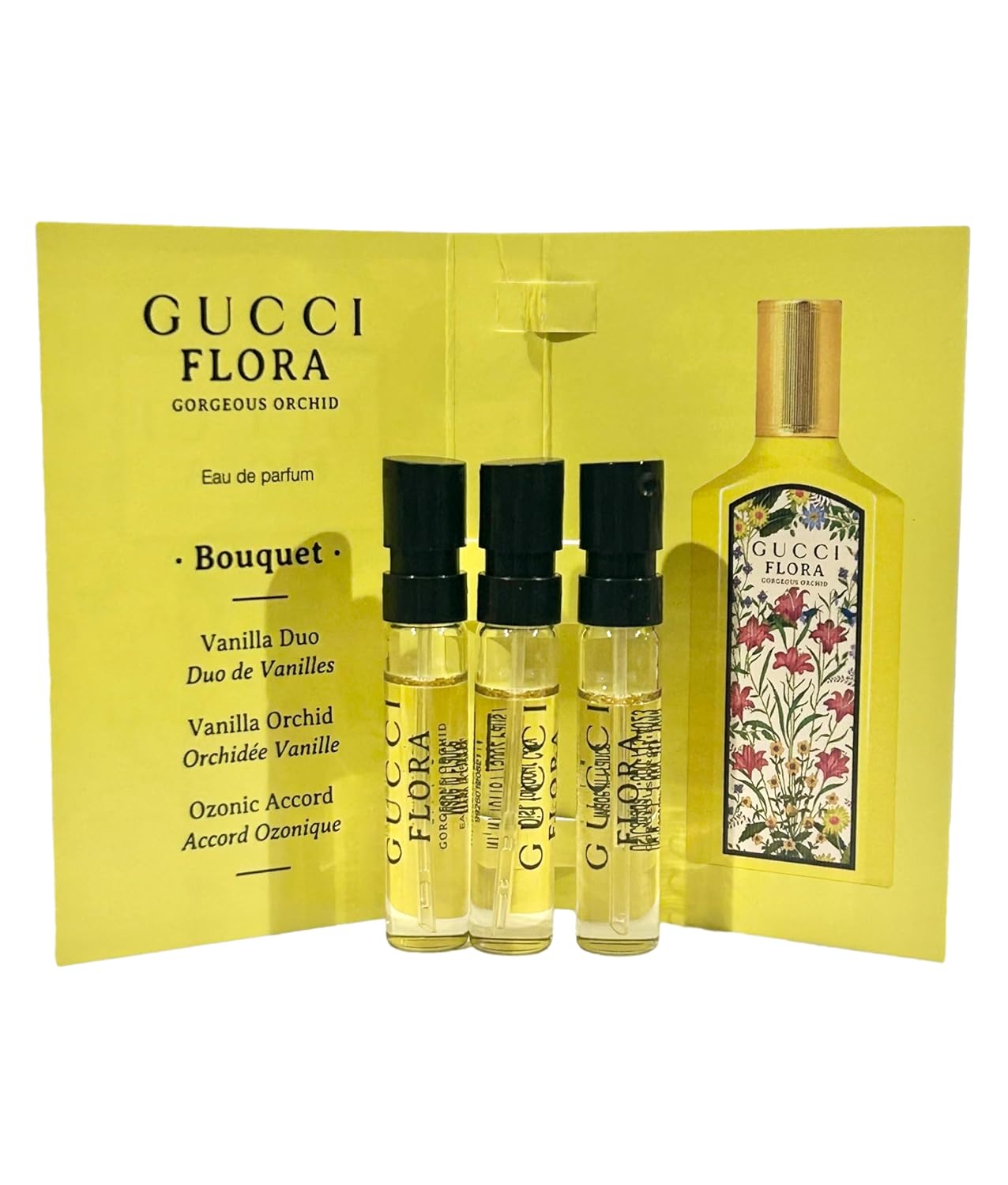 Gucci Flora Gorgeous ORCHID Sample Perfume Women EDP Spray 1.5 ml / 0.05 oz - set of 3 - Image 3