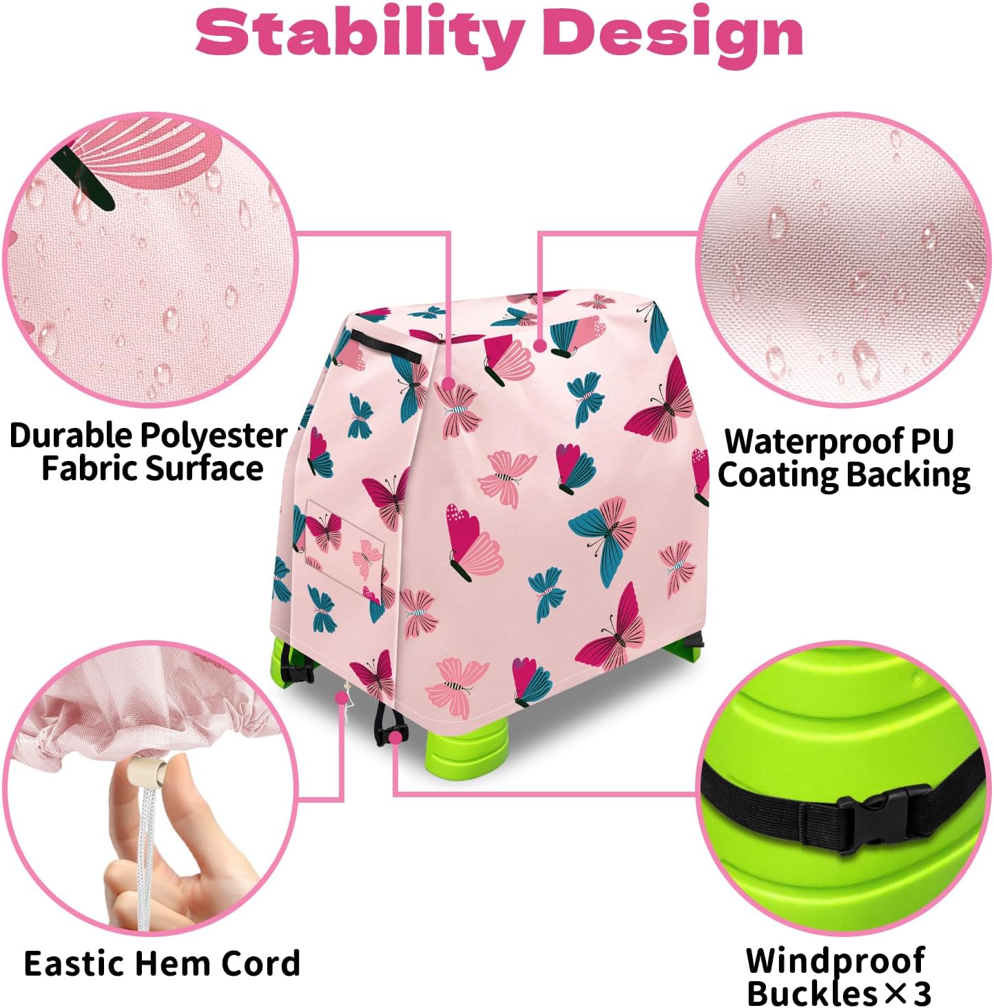 Water Table Pump and Cover Set, Octopus Battery Powered Water Pump & Waterproof Water Table Cover for Step2 Rain Showers Splash Pond, Summer Outdoor Water Play Accessories for Kids