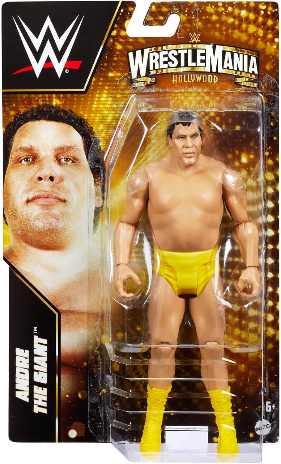 Mattel WWE WrestleMania Andre the Giant Action Figure , Collectible with 10 Points Articulation & Life-like Detail, 6-inch