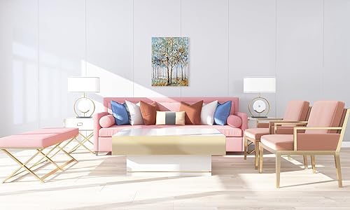 Miniatura 6 de NdcSkyArt Lienzo decorativo para pared, pintura abstracta pintada a mano del bosque para decoración moderna del hogar