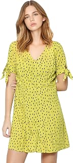 ONLY Women's Green & Black Shirt Dress Price In India
