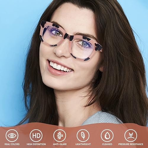 Miniatura 9 de Oprah Style - Gafas de lectura para mujer, bloqueo de luz azul, paquete de 6 lentes para lectura de computadora, lentes de calidad de moda