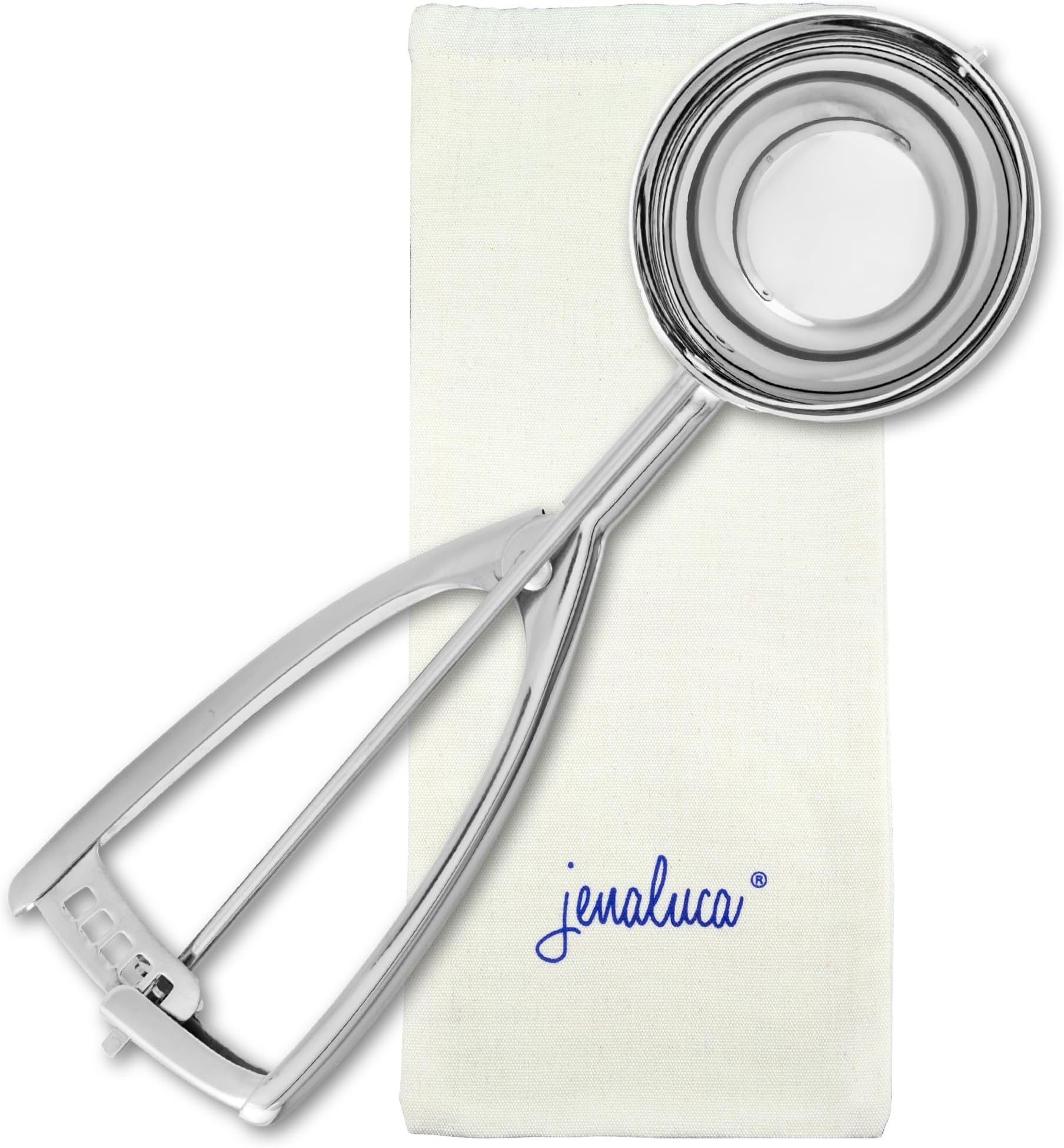 Jenaluca Cupcake Scoop and Muffin Scooper - 18/8 Stainless Steel - Jumbo