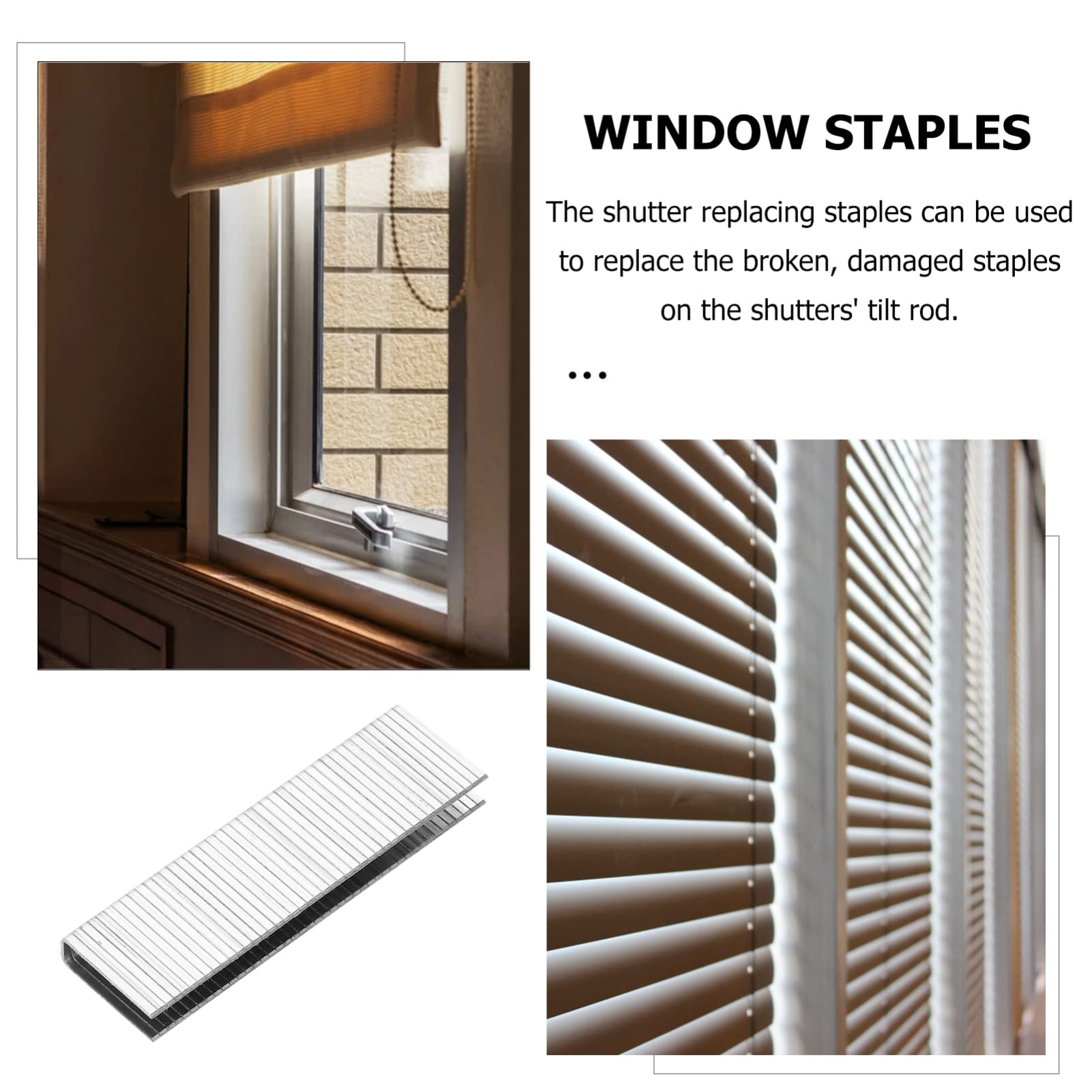 100 Pieces Plantation Shutter Repair Kit, Shutter Replacement Staples Louvers Staples Window
