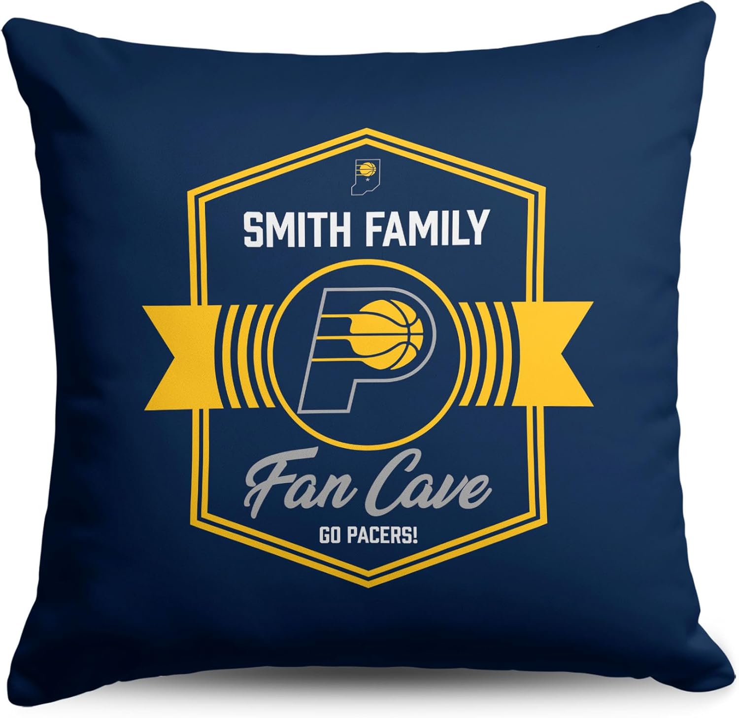 NORTHWEST NBA Indiana Pacers, Dominion, Personalized Throw Pillow, 18 x 18 Inches