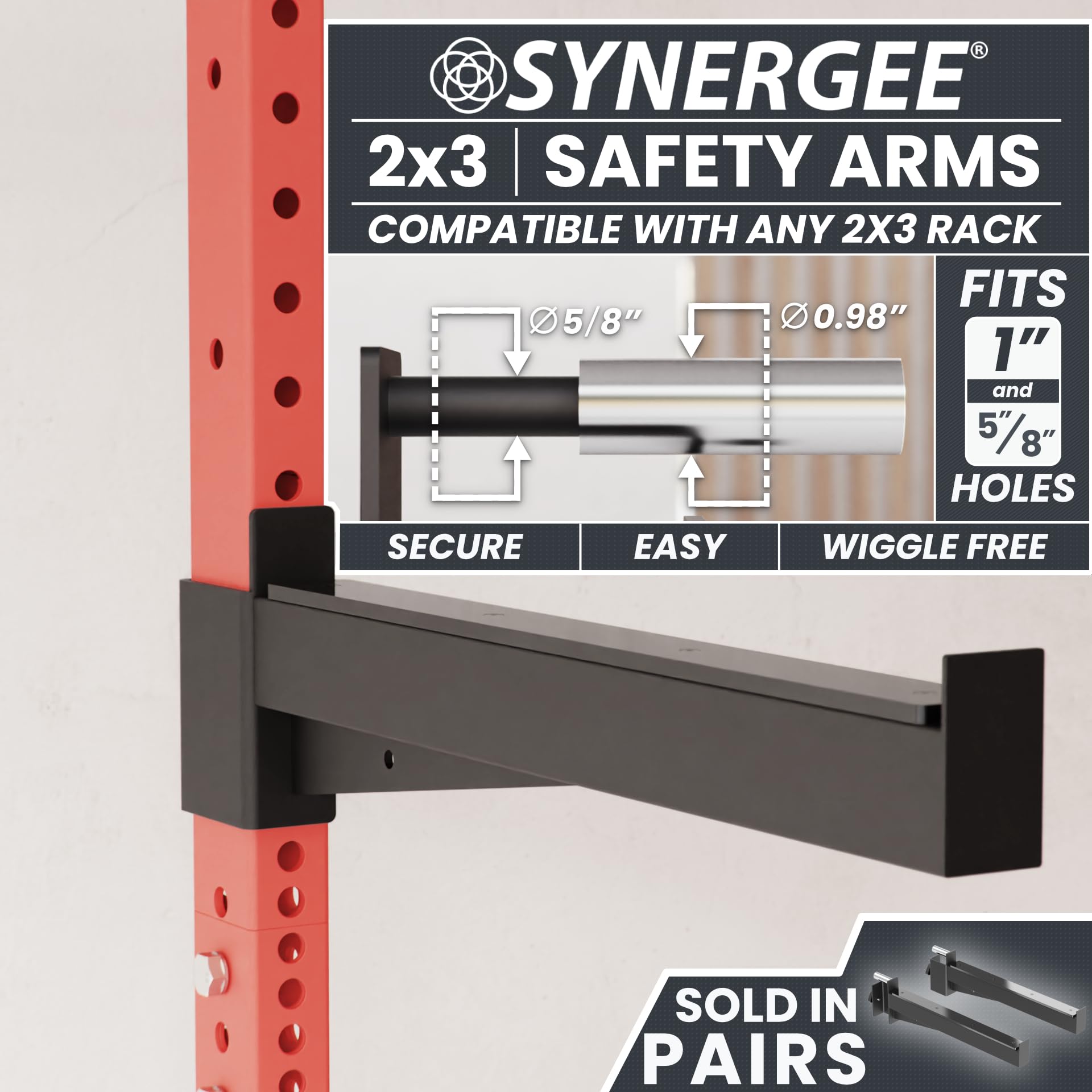 Amazon.co.jp: Synergee セーフティアーム 2x3パワー&スクワットラック