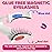 Magnetic Eyelashes With Applicator Long Lasting and Reusable Magnetic Lashes Kit 4Pcs Magnets Per Piece No Glue Needed False Eyelashes Waterproof,Cruelty Free,Easy To Wear (1pair, Intimacy)