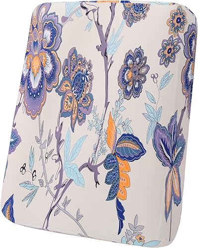 hyha Fundas de cojín de repuesto impresas y elásticas para sofá removible, protector de muebles suave y flexible con parte inferior elástica (S,