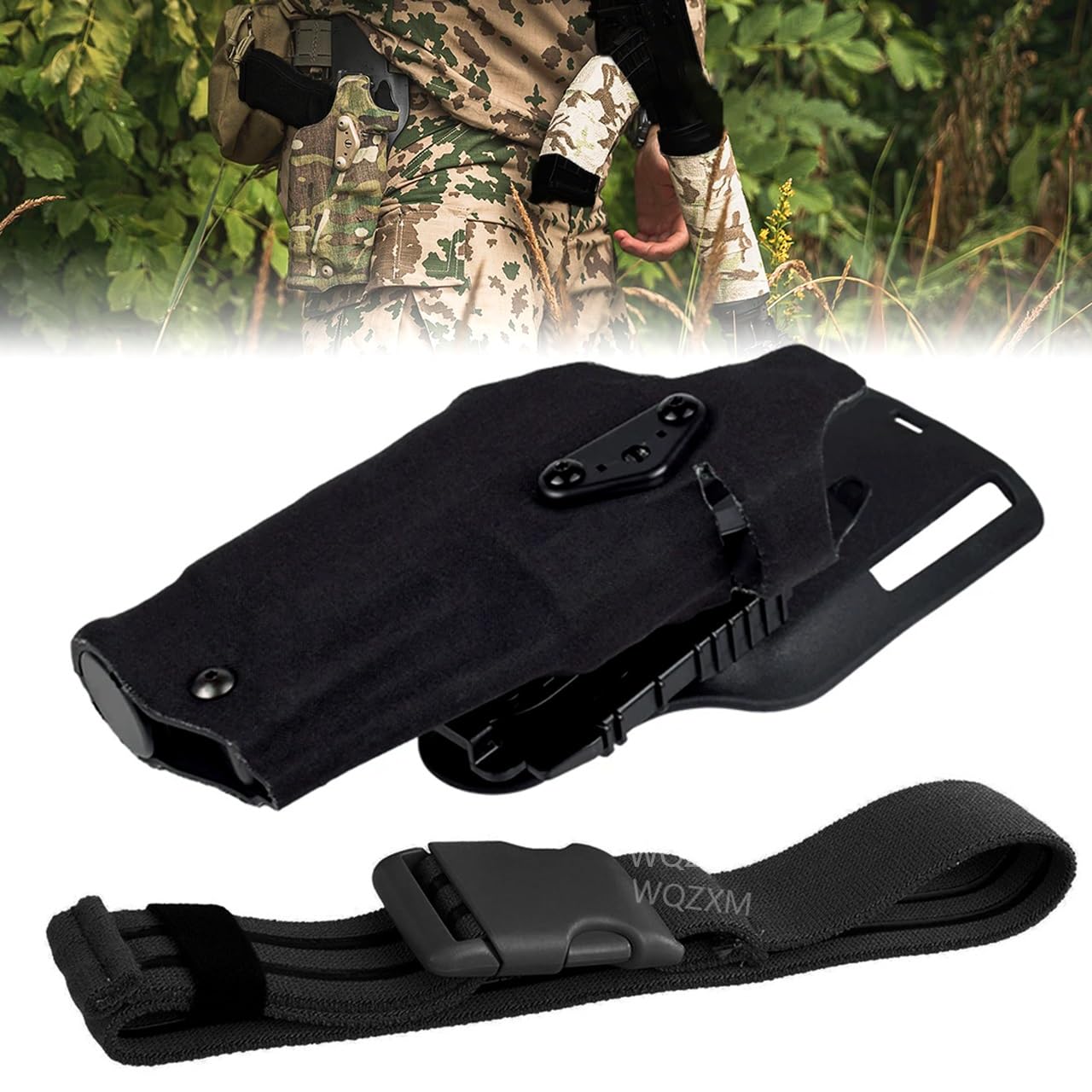 6354DO Funda Actica ALS Leg Shroud para GLOCK17 con RDS/X300 -Derecha