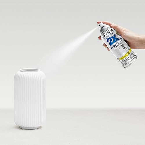 Miniatura 5 de Rust-Oleum 249126 Painter's Touch 2X Ultra Cover Pintura en aerosol de 12 onzas, blanco plano (paquete de 2)