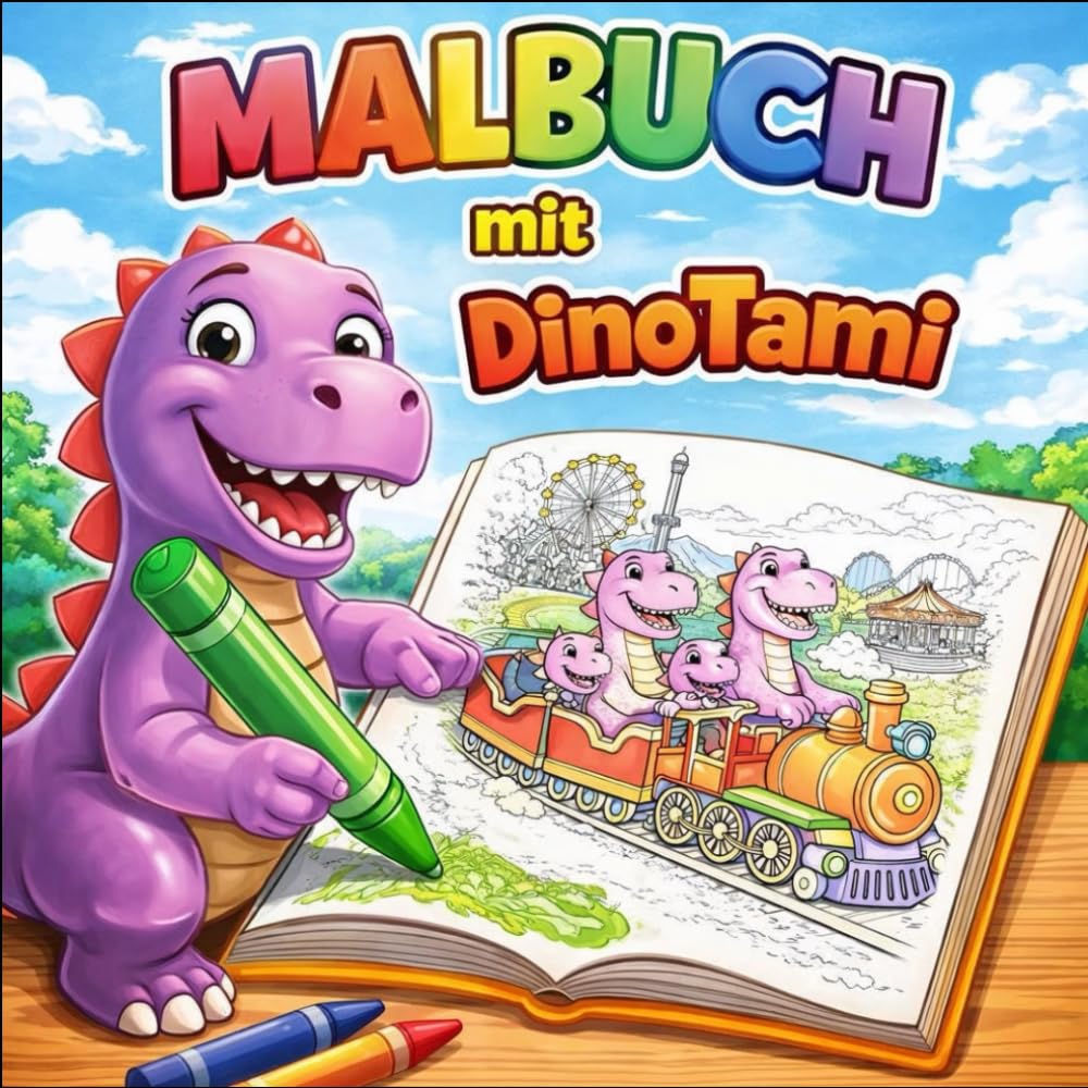 Dino Tami - Mein erstes Malbuch mit Dino Tami: Ausmalspaß für Kinder ab 3 Jahren