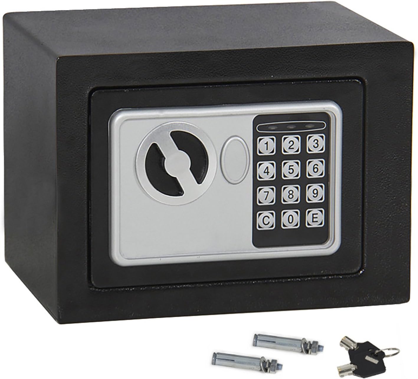 F2C® Electronic Security Safe Box, Digital Lock for Gun Cash Jewelry Valuable Office Home Hotel with Two Keys (E17)