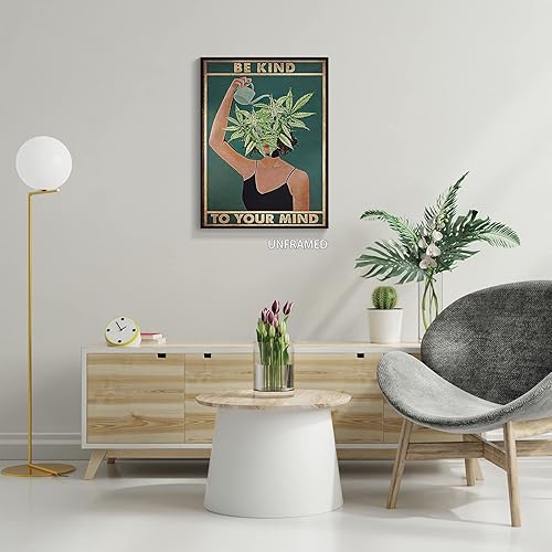Vista 34 de Vintage Lose Your Mind Find Your Soul Poster Mental Health Inspirational Quote Canvas Wall Art Aesthetic Posters Music Girl Print Painting Abstract