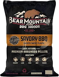Bear Mountain BBQ FK93 Premium Craft Blends Natural Hardwood Smooth and Smoky Savory BBQ Smoker Pellets for Outdoor Grilling, 20 Pounds
