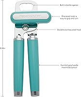 Vista 3 de KitchenAid Abrebotellas clásico multifunción de 8.34 pulgadas, tazas medidoras Aqua Sky and KitchenAid - Juego de 4, Aqua Sky