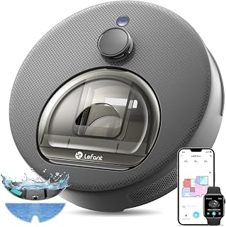 Lefant M330 Plus Robot Aspirador y Fregasuelos con 5000 Pa Succión | 150 min Autonomía, Navegación dToF, Depósito 450 ml, Robot Aspirador para Alfombras y Mascotas, Gris