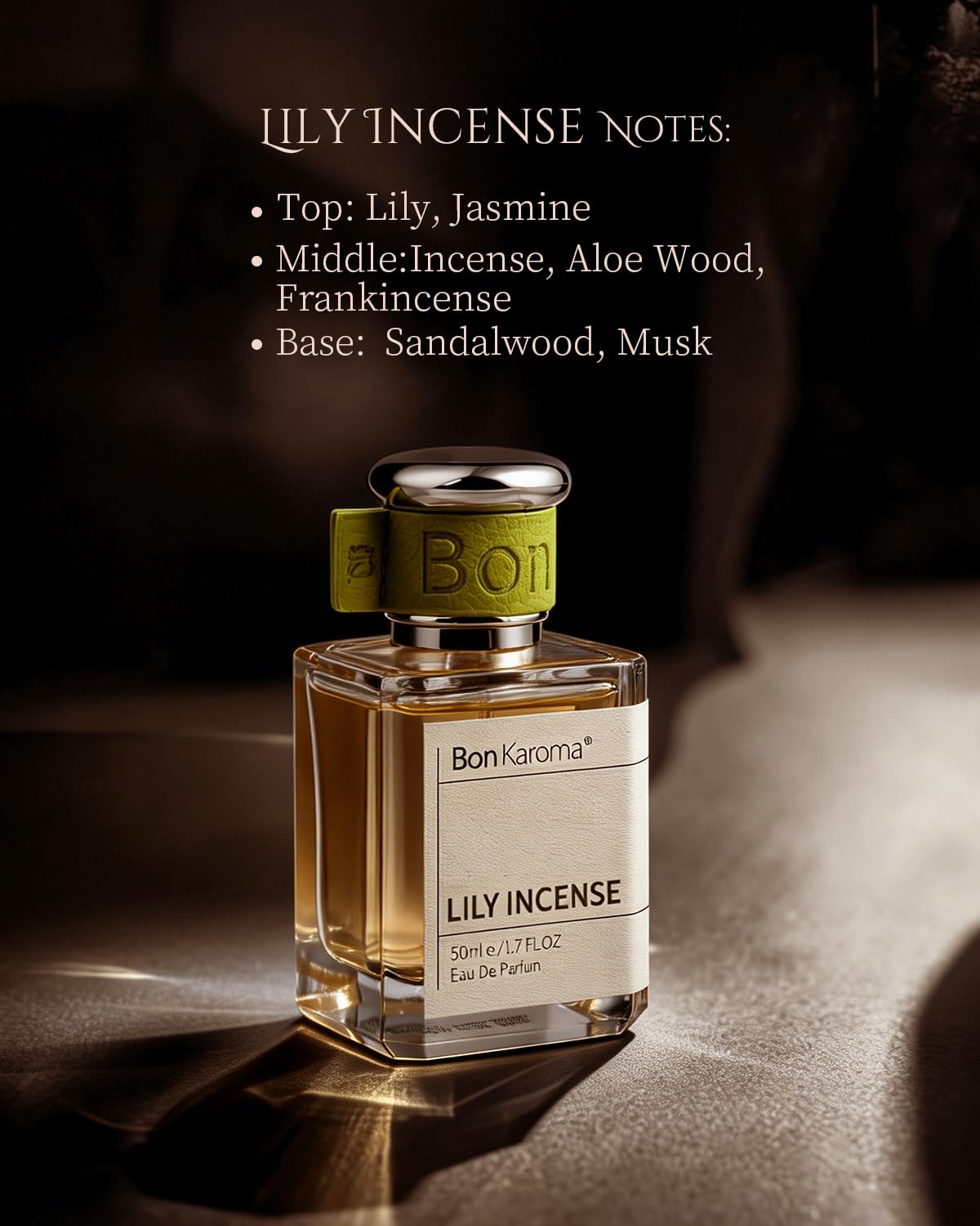 LILY INCENSE - Eau de Parfum - Perfume Luxury - Woody Note - Long-Lasting Fragrance for Unisex, 1.7 Ounce / 50ml (Pack of 1), Everyday Fragrance, Birthday and Holiday Gifts. - Image 6