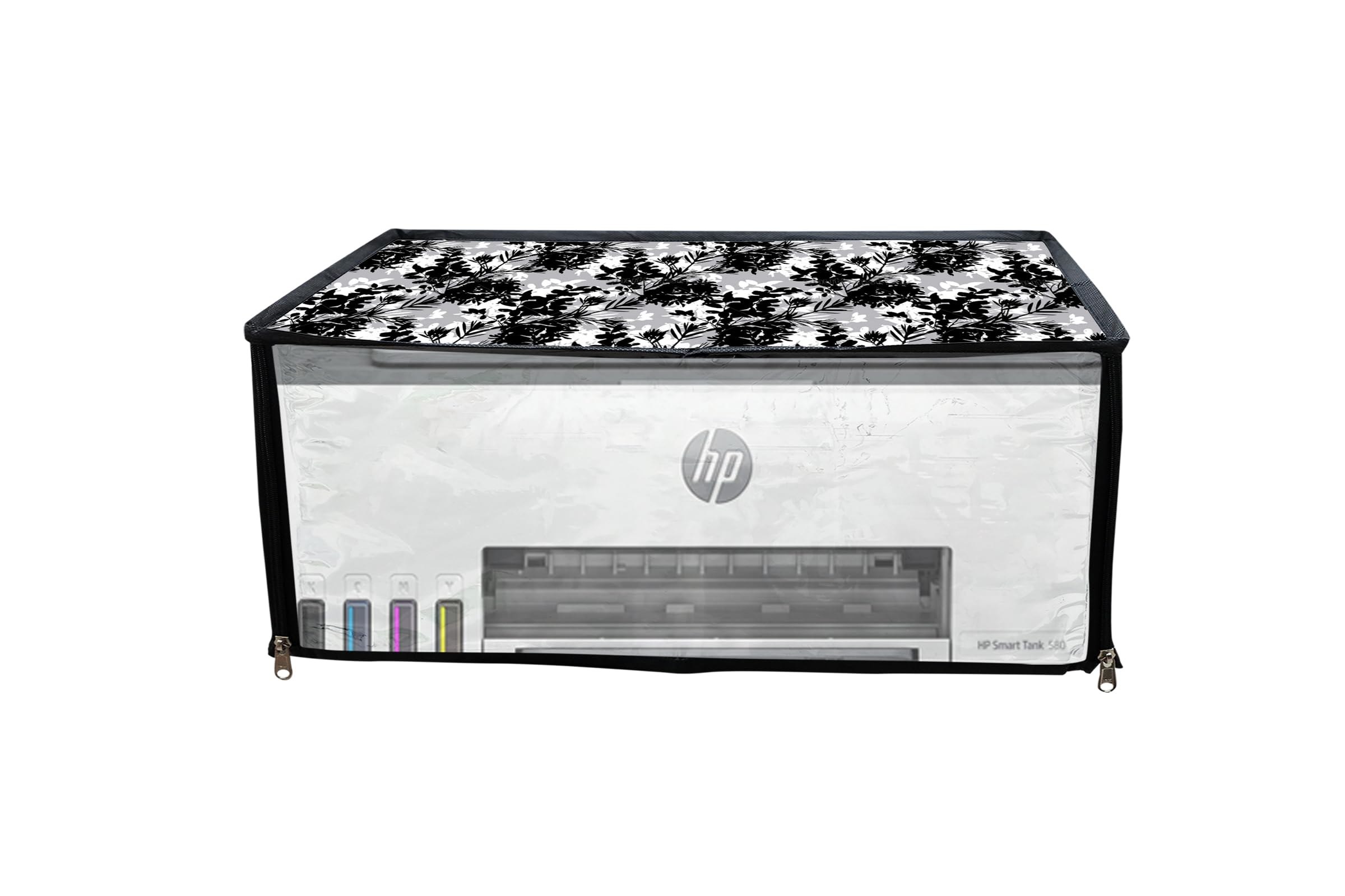 HomeStore-YEP Printer Cover for HP Smart Tank 580 All-in-one WiFi Colour Printer with Zipper for Dust Protection (Black Color) (B0D16Z6G89) Amazon Price History, Amazon Price Tracker