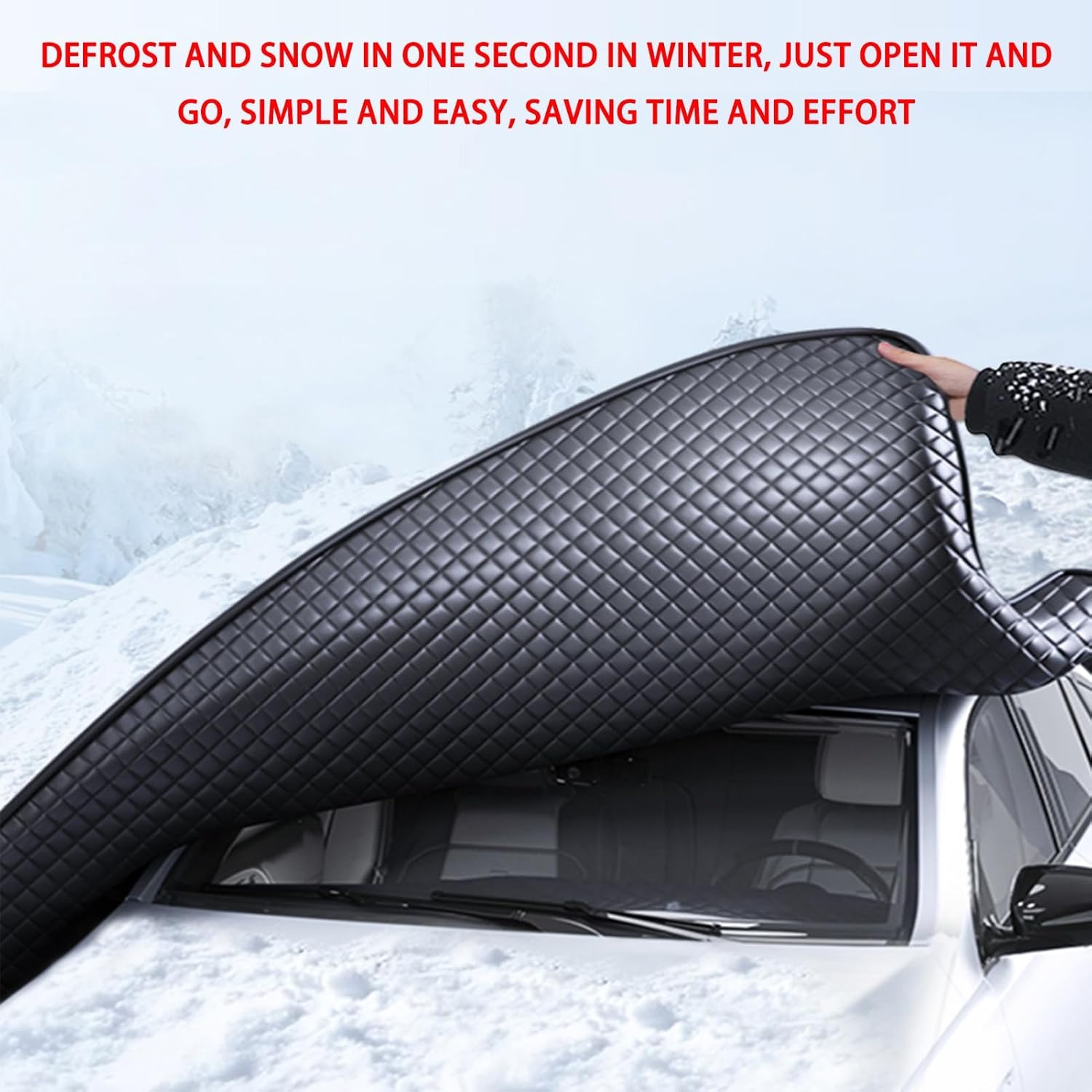 Automotive Windshield Snow Covers for Mazda RX-8 RX 8 RX8 2003-2007 2008 2009, Anti-Freezing and Frostproof Rainproof Essential Car Top Half Cover,B