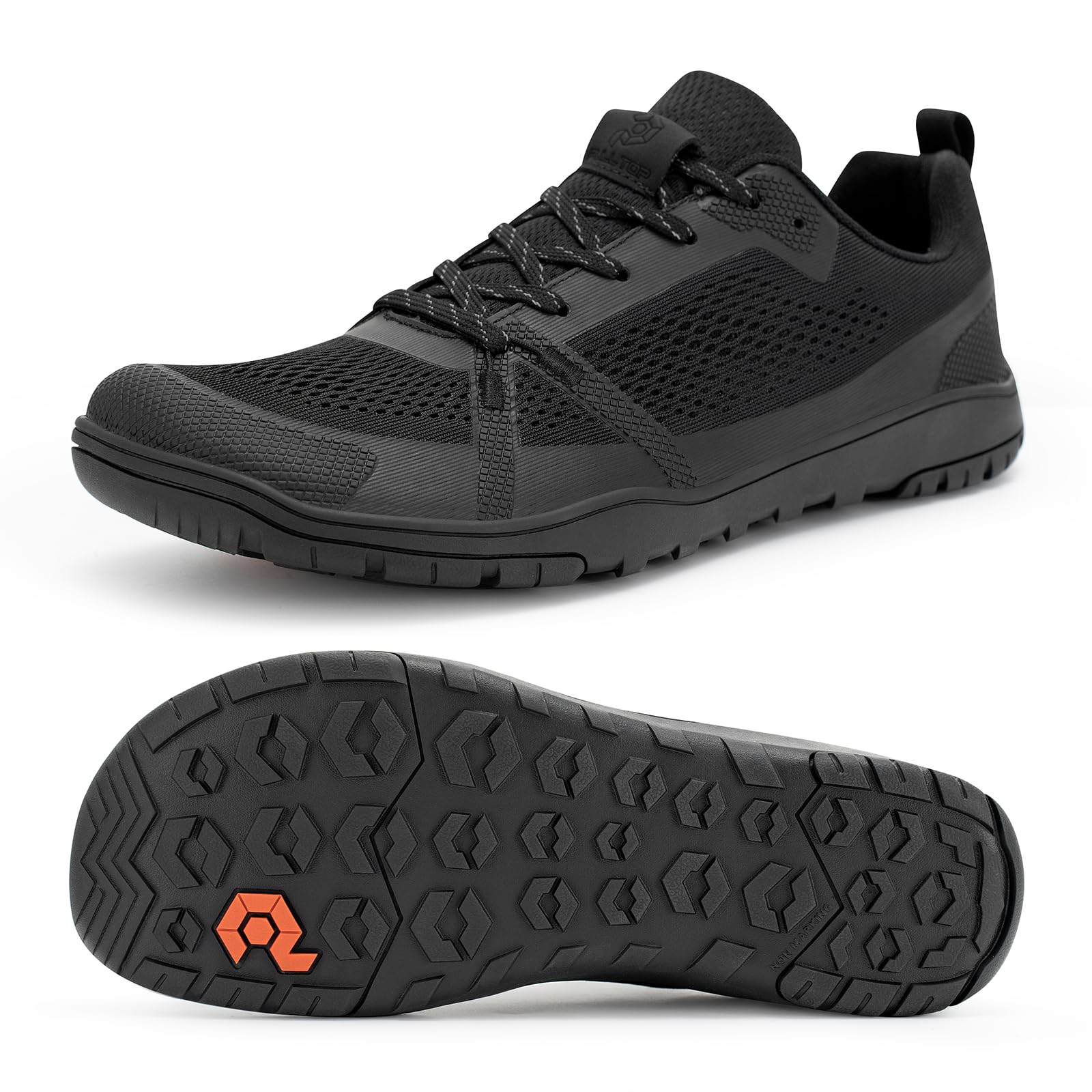 Pulltop Barefoot Trail Running Shoes for Men - Wide Toe Box | Zero Drop Sole | Minimalist Cross-Training Shoes
