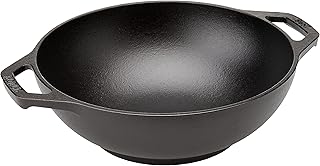 Lodge Manufacturing Company L9MW Mini Wok Cast Iron, 9", Black