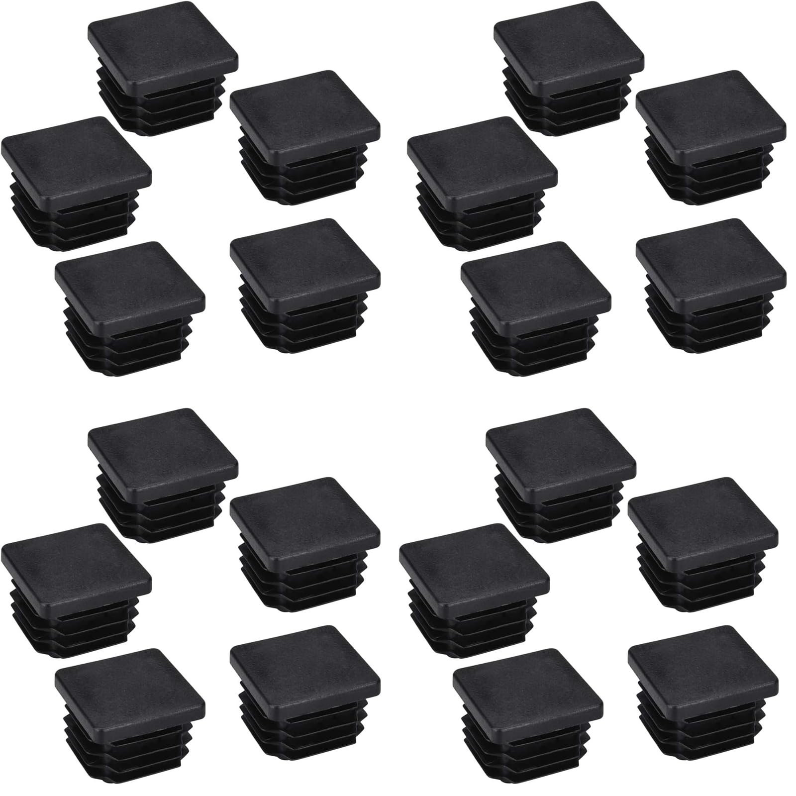 20PCS Square Plastic Plugs, (2 Inch) Insert End Caps Square Tubing Post Caps Hydanle Tubing End Caps Protective End Caps Square Tubing Closure Plugs End Covers for Square Tubing Table Chair Shelf