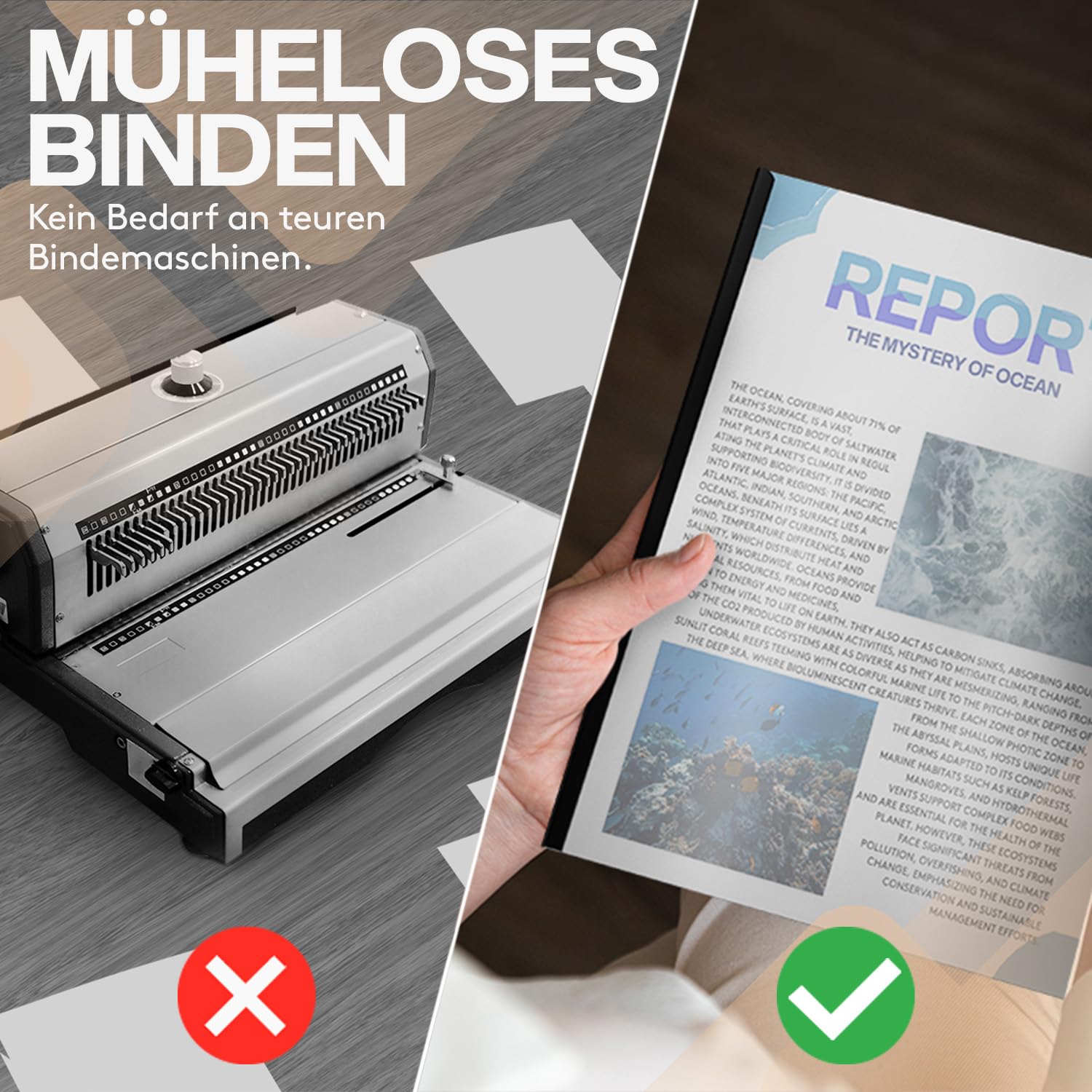 ACROPAQ - 5 x Klemmschienen-Set - Zum Binden von bis zu 30 Blatt, ohne Bindemaschine