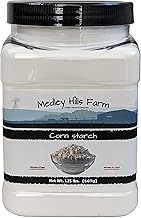 Corn starch by Medley hills farm 1.25 lbs. in Reusable Container - 100% Pure Corn Starch powder - Great Thickener for Sauces, Soups, and Gravies - Non-GMO - Gluten-Free
