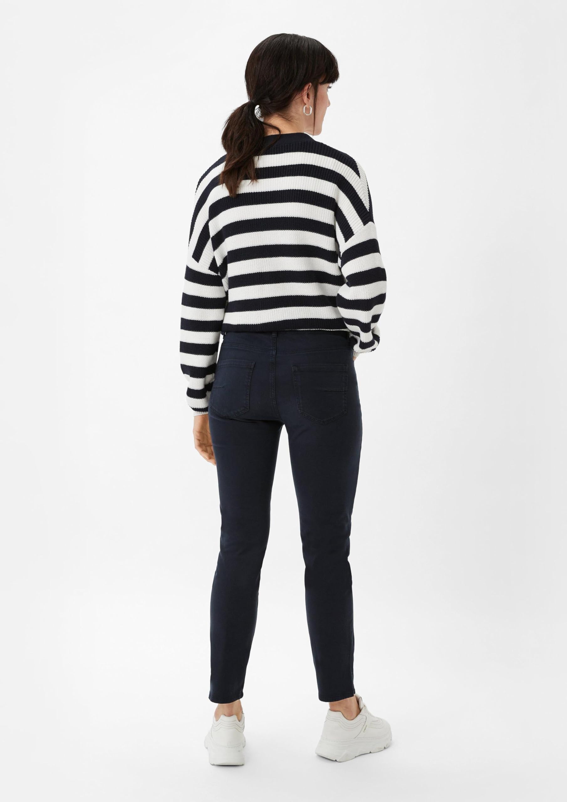 Comma Satinhose mit Skinny Leg