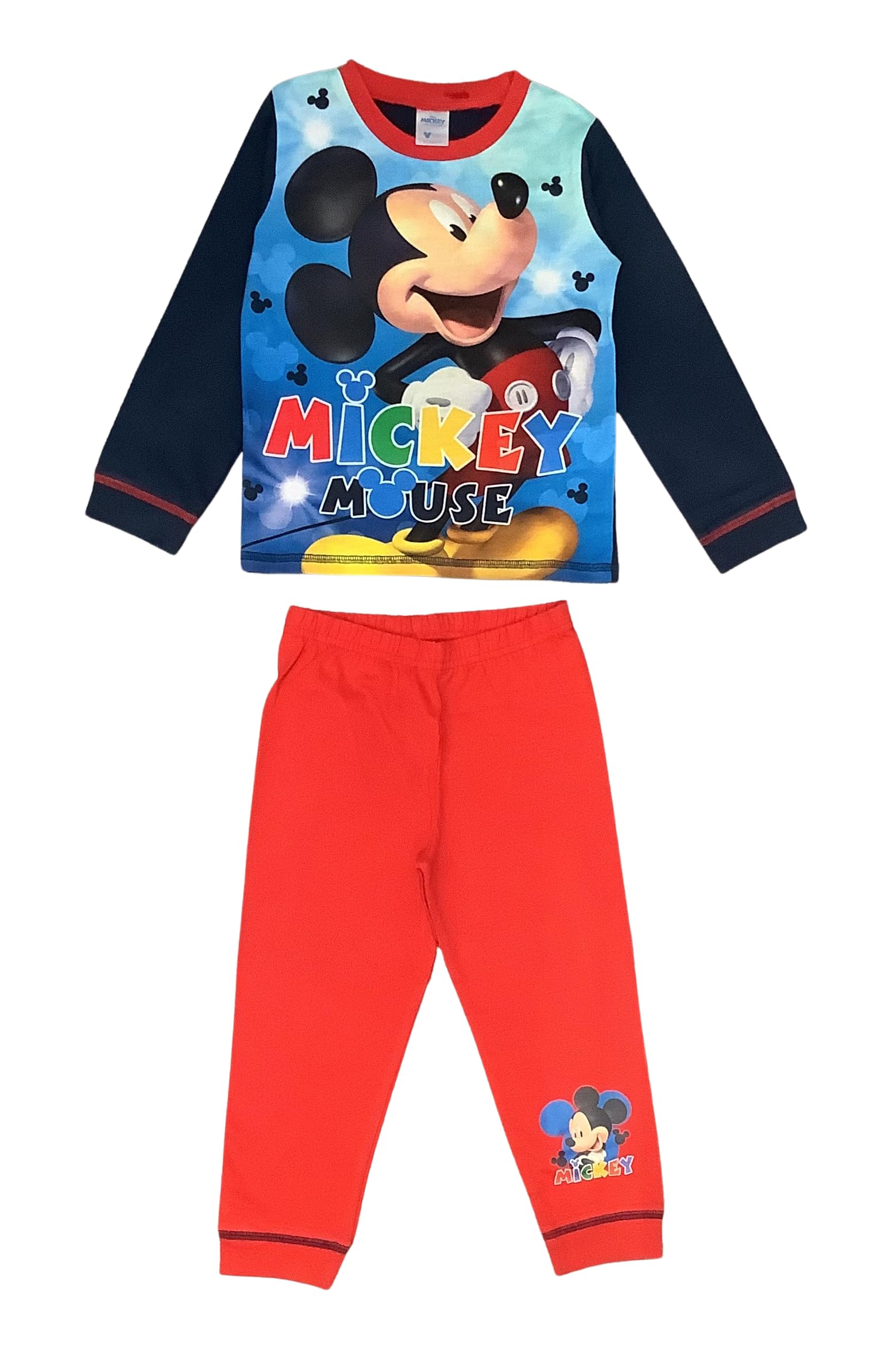 Disney Mickey Mouse, Boys Pyjamas featuring Mickey Mouse, Blue, Age 18-24 Months