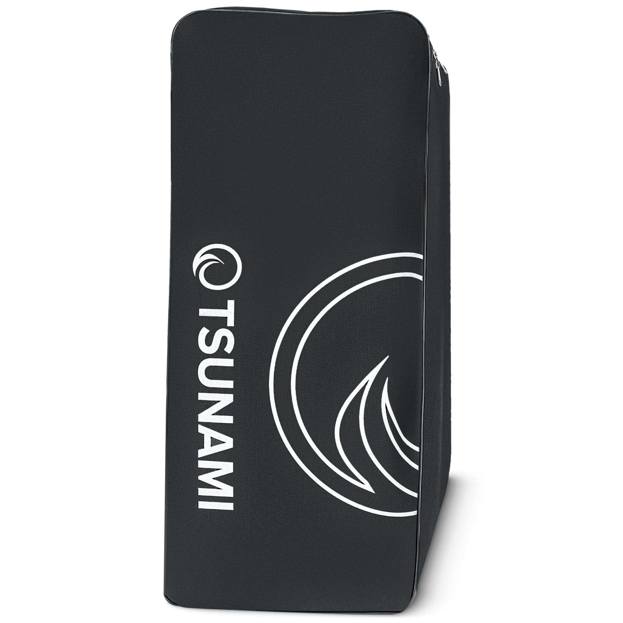 TSUNAMI Stand Up Paddling Board Rucksack, Große Kapazität Tragbare, SUP-Board Zubehör, Zwei Getränketaschen, Schnell trocknendes Material Nylon, Strumpfhalter mit Netz, 50x25x90 cm, Schwarz