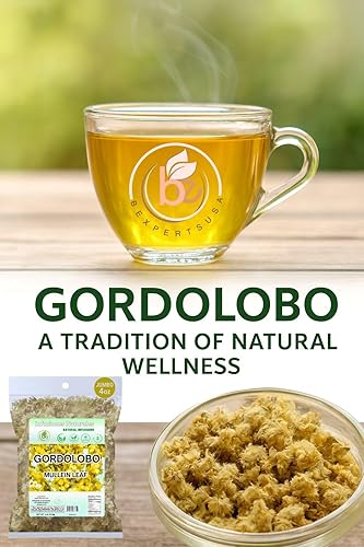 Miniatura 4 de Té de hierbas Gordolobo  4 oz (113 g)  Té de flores de gordolobo de hojas sueltas 100% natural  Vegano, sin OMG, sin gluten  Remedio tradicional